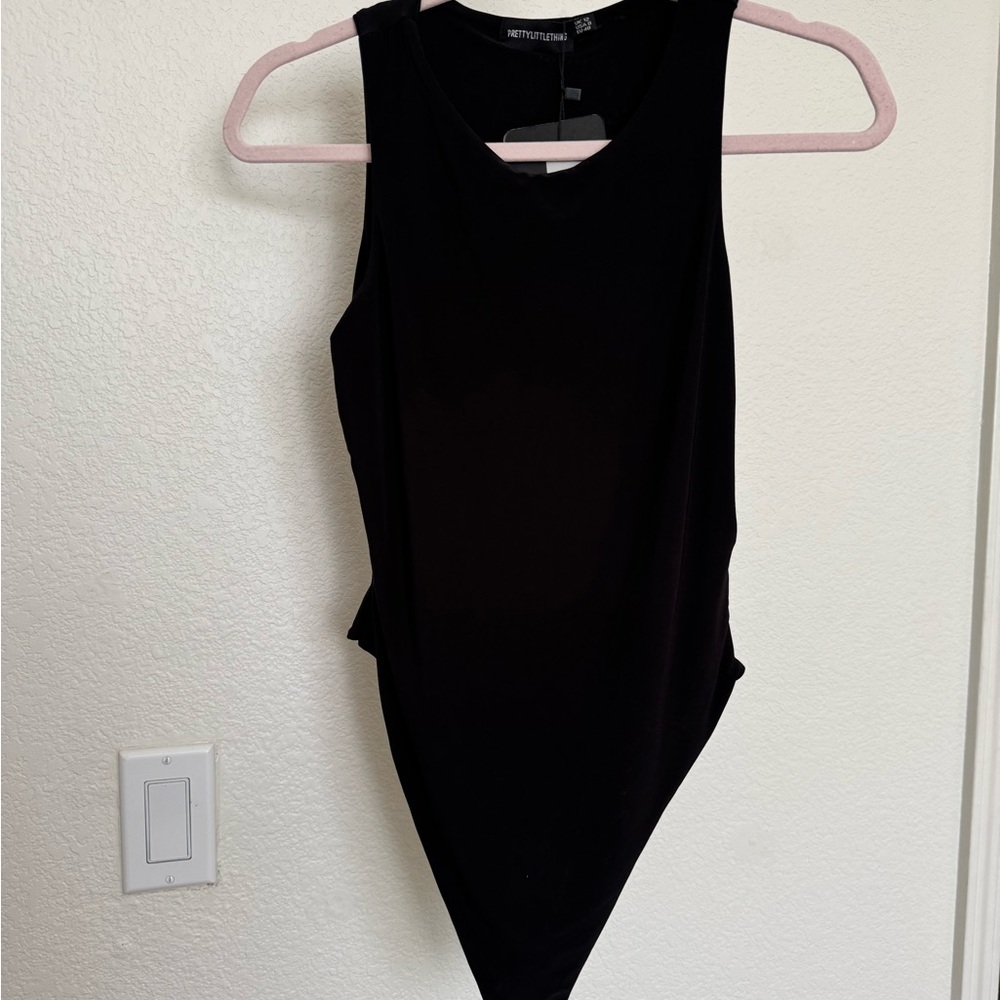 Black Sleeveless Bodysuit